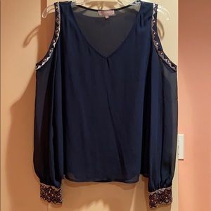 Harper Navy Open Shoulder Top